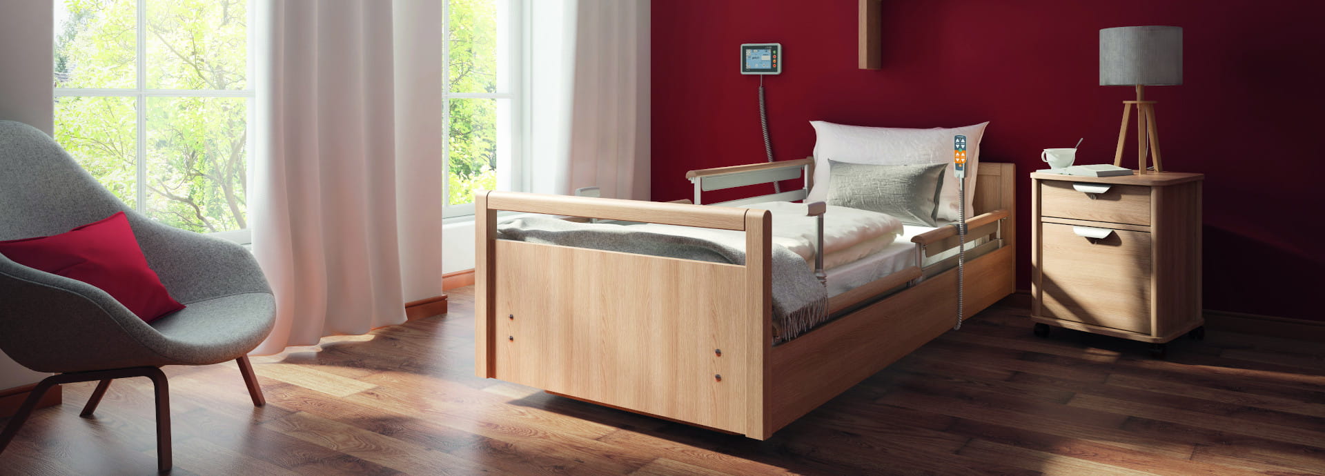 Digitalisering en de verpleegcrisis zijn de veelbesproken modewoorden - het sentida 7-i verpleegbed is het antwoord. 